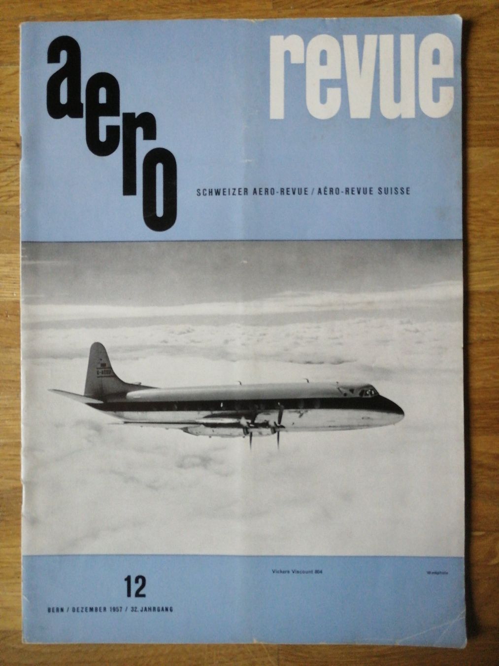 Riviste & Magazine: "aero revue" Nr. 12 / Dezember 1957 – Usato da Aesch BL venduto da Opirol