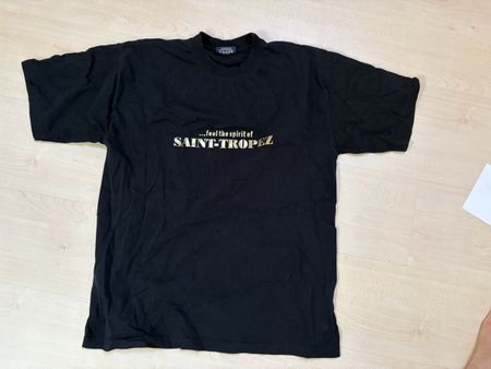 T-Shirt Schwarz Whale Grösse M mit Aufdruck STAFF