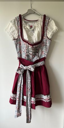 Rose-Dirndl aus Bayern inkl. MarJo Bluse Gr. 36