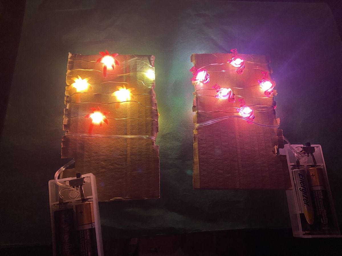 Ghirlande e barre luminose: Summer Fun: 2 Sets of Flamingo & Palm Tree String Lights! – Nuovo e nell'imballaggio originale da Buttikon SZ venduto da Maxwelltime 1