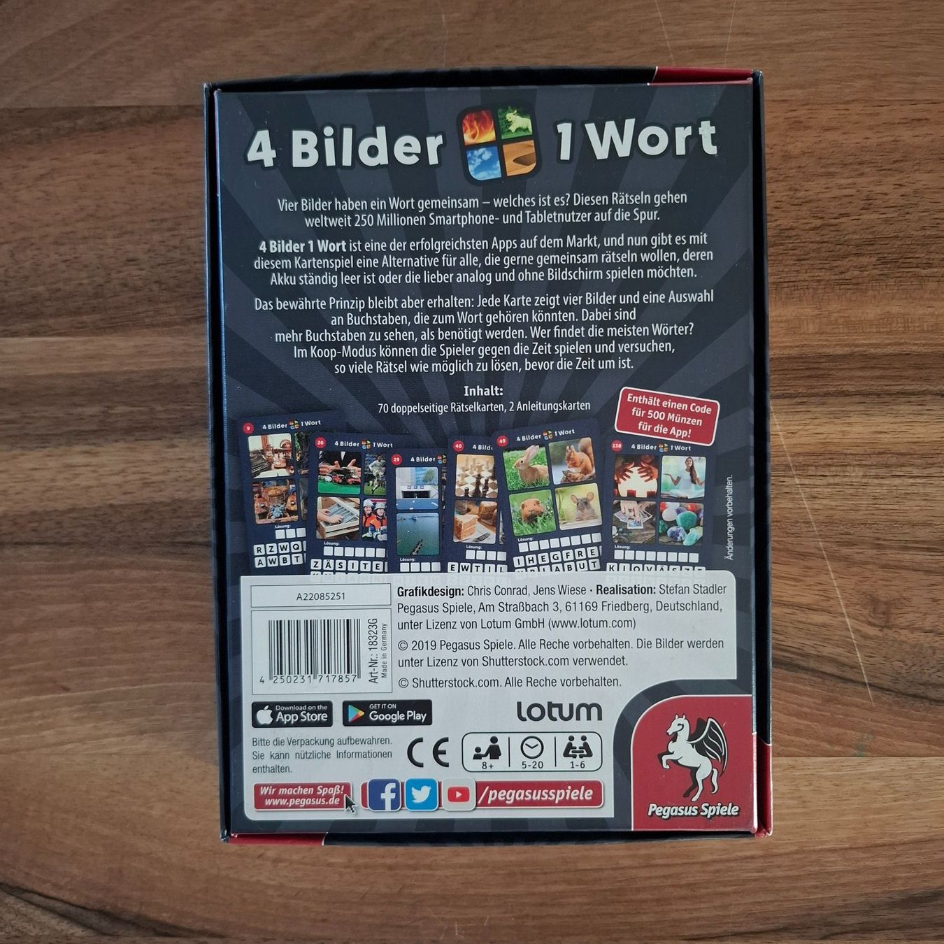 Pegasus Spiele Giochi: Kartenspiel "4 Bilder 1 Wort" – Nuovo (secondo la descrizione) da Sisseln AG venduto da Tropea4334 1