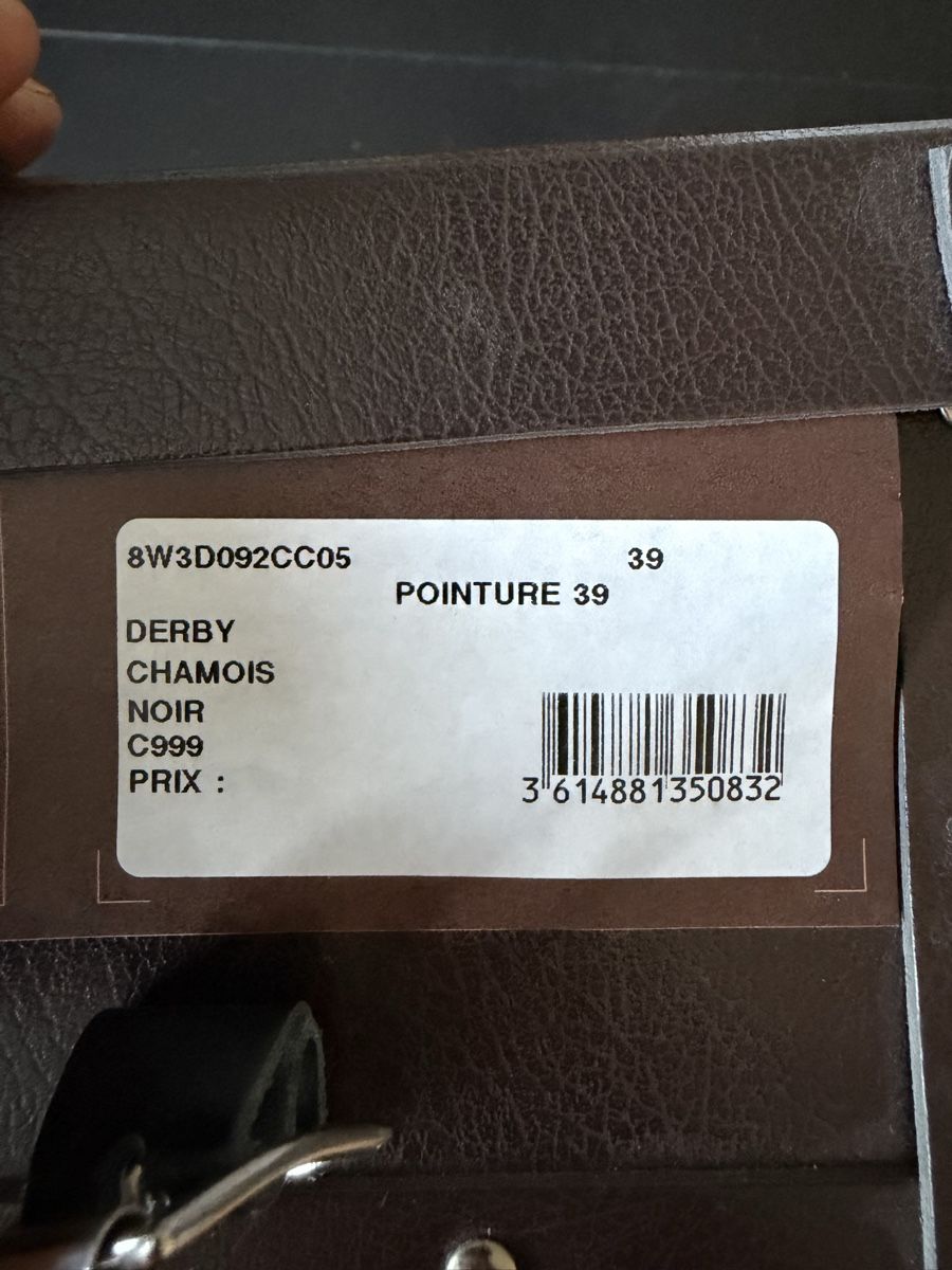 Alaia Chaussures hommes: Alaia Derby Chamois Noir – Neuf avec emballage d'origine à Giffers par Hayoz88 3