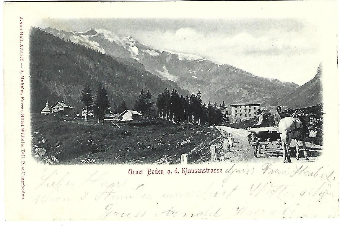 Cartoline postali: Urner Boden a. d. Klausenstrasse – Usato da Wetzikon ZH venduto da Brulu100