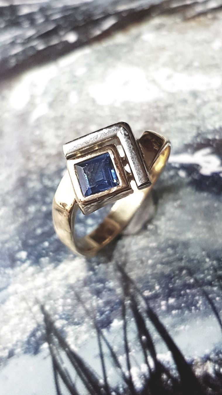 Ringe: Edler Saphir Ring im Carréeschliff – Neu (gemäss Beschreibung) aus Unterägeri von Altgoldschmuck 7