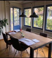 Dining Table Wood Metal Frame (no chairs)