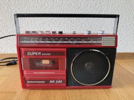 Grundig RR 240 Vintage Kassettenrecorder Radio 1980s