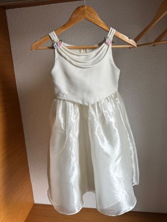 Prinzessinenkleid/Blumenmädchen-Taufkleid weiss Gr. 116-122