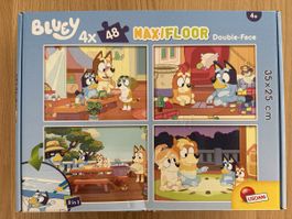 Bluey Maxifloor Puzzle 4x48 Teile doppelseitig gebraucht