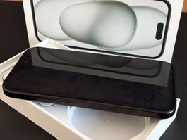 iPhone 15, 128 GB, Schwarz, defekt mit Originalverpackung