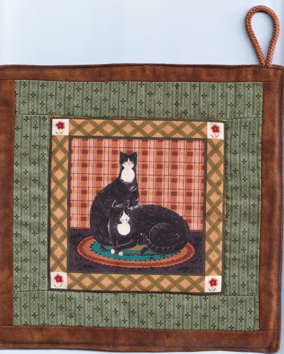 Biancheria da letto: Topflappen mit Katzen, Handarbeit – Nuovo (secondo la descrizione) da Kriens venduto da Kraeutergarten