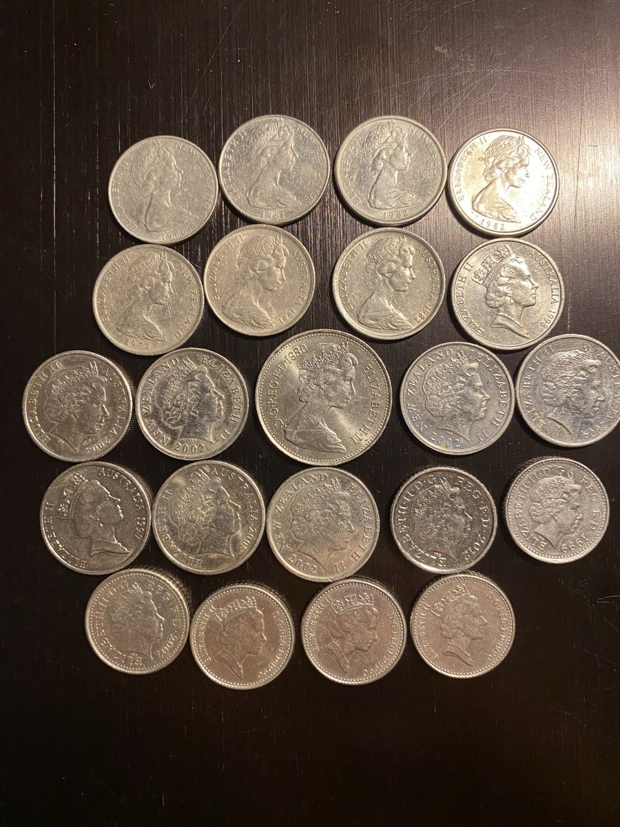 Tutti le monete: Royaume-Uni, lot de 22 pcs de 5 pence – Usato da Corsier-sur-Vevey venduto da Ginoarturo