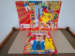 🌟 RARE ! Album Pokémon Vintage 1999 COMPLET +Poster central