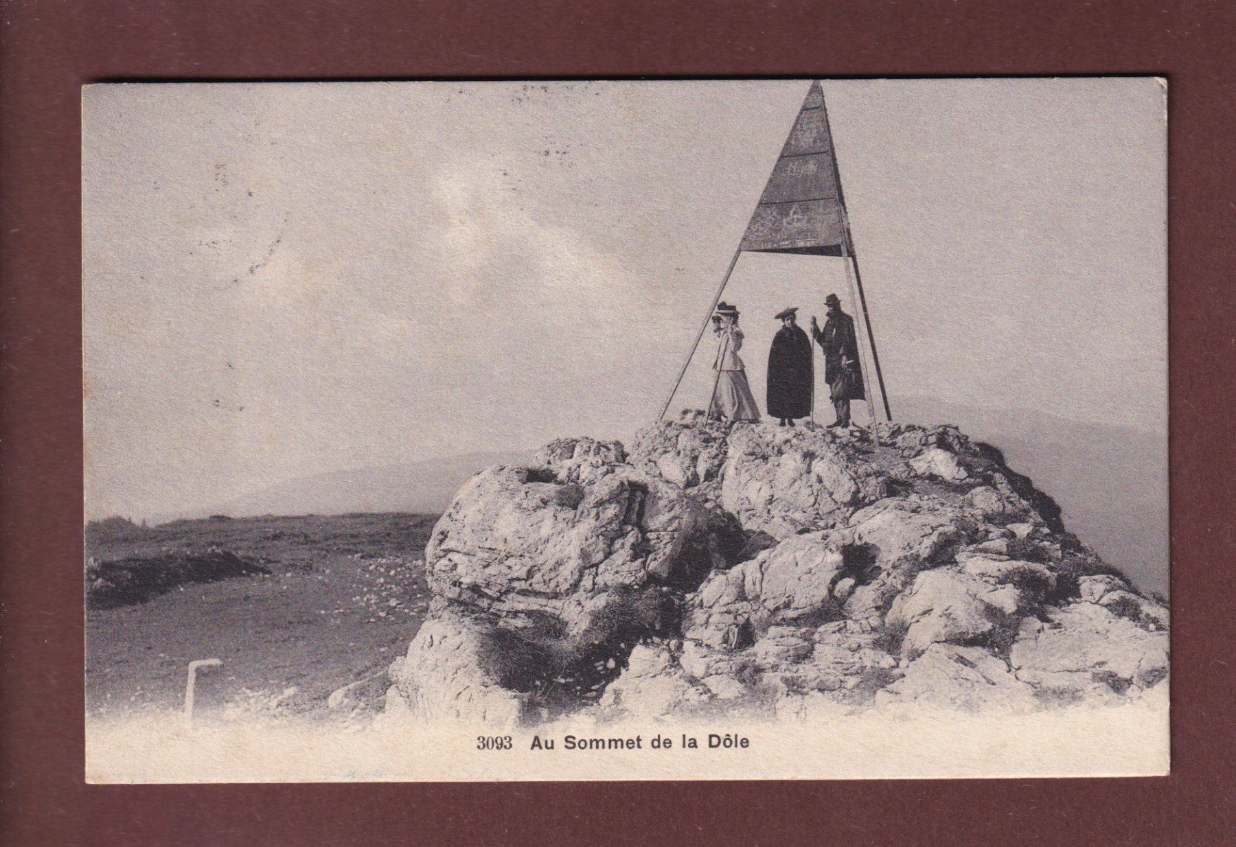 Cartes postales: Au sommet de LA DOLE - 1908 – D'occasion à Pully par nicecards-shop
