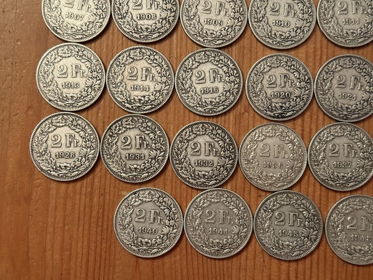 Toutes les monnaies: Sammlung 2 Franken 1886-1948 – D'occasion à Zürich par daki81 3