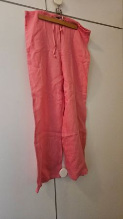 Pantaloni lino rosa tg.38 ITA Jeans Les Copains