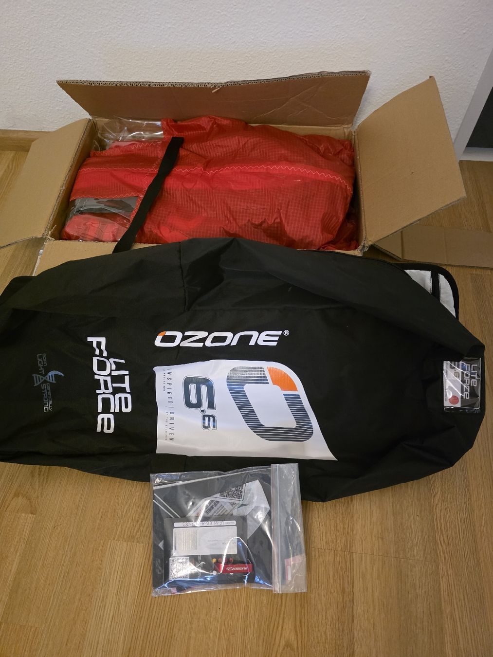 Ozone Aquilone: Ozone Lite Force 6.6 Kite Wing Neu – Nuovo e nell'imballaggio originale da Rheinfelden venduto da mar_fjh6 2