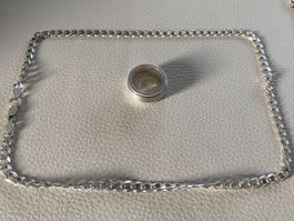 Silber 950 Schmuck (Ring und Kette)