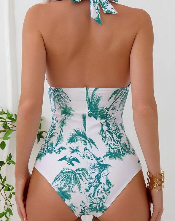 Costumi da bagno & Bikini: Badeanzug Tropischen Palmen - S M L XL – Nuovo e nell'imballaggio originale da Lausanne venduto da MONO-SELECTION 1