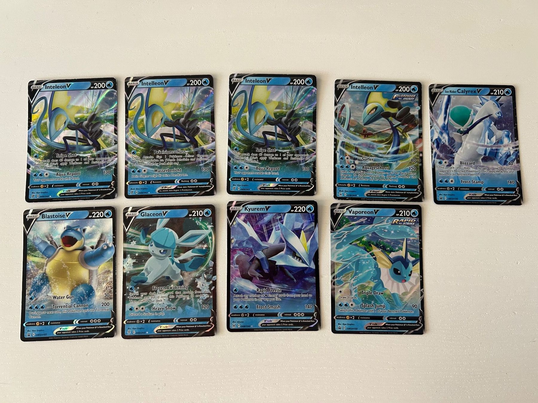 Pokémon Sammelbilder & Trading cards: Pokèmon Karten (Element Wasser)  V – Neu (gemäss Beschreibung) aus Geroldswil von Fisher01