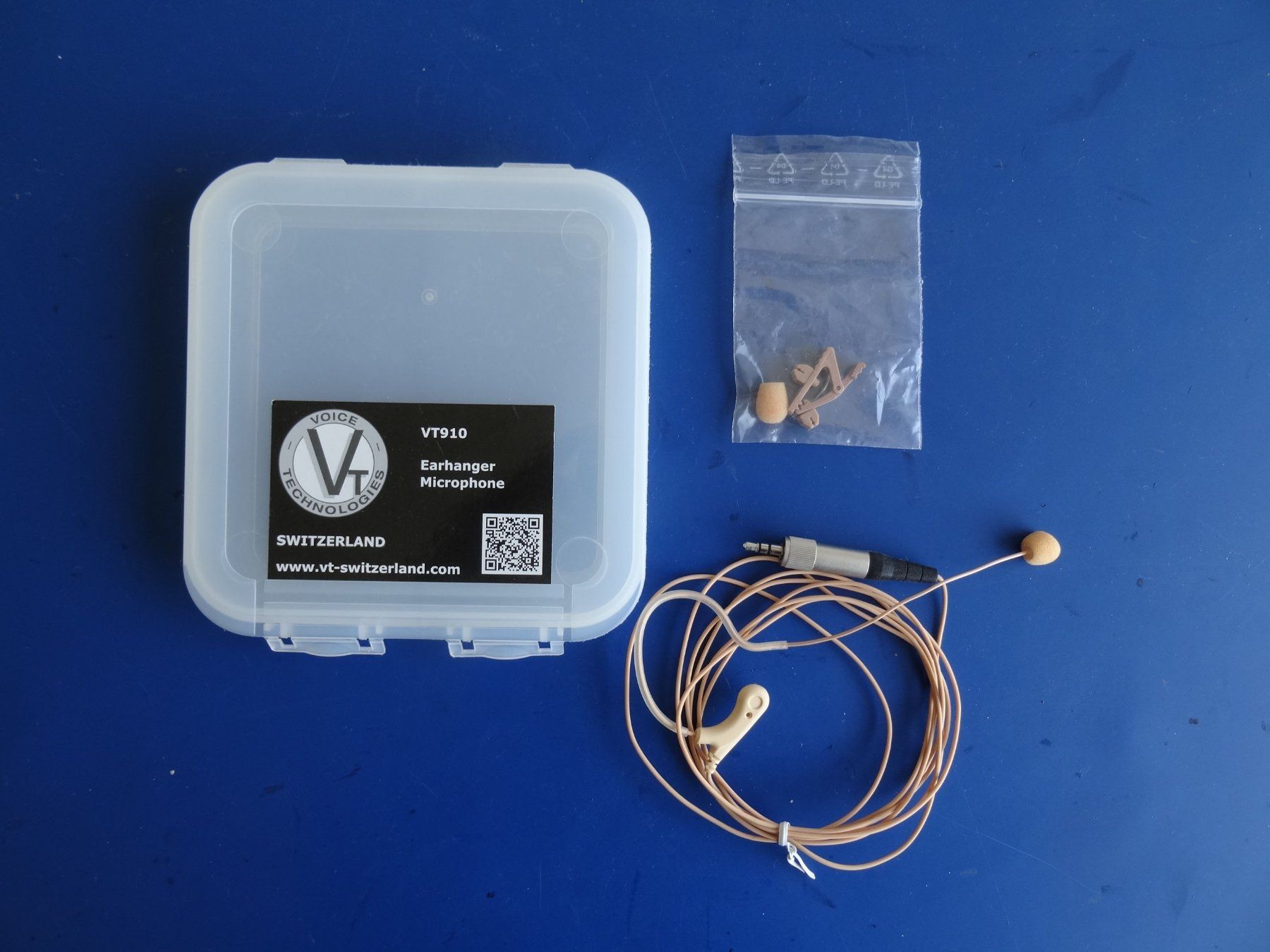 Microfoni: Voice Technologies VT910 Earhanger Kopfbügelmikrofon – Usato da Nidau venduto da Pics1