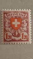 Timbre Suisse Helvetia 1.20 rouge état correct