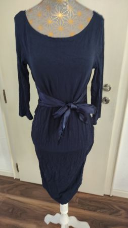 Elegantes Umstandskleid Grösse S/M dunkelblau