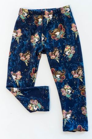 Fleece/Warme Thermo-Leggins mit Feen Gr.104/110 - NEU