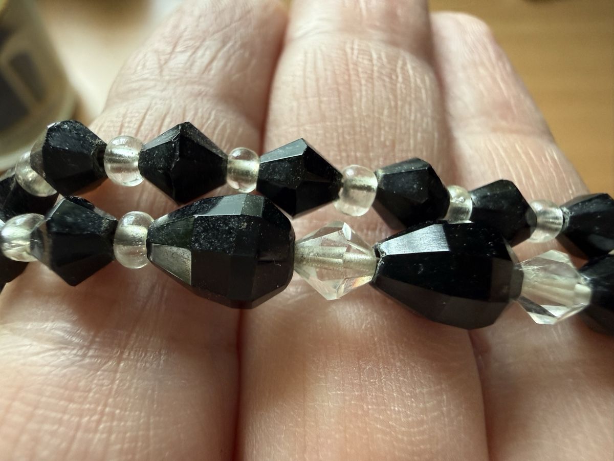 Ketten: Art Déco Halskette: Schwarze Glasperlen – Gebraucht aus Lamone von LaCantinaMagica 4