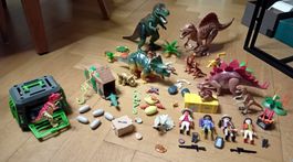 Grand lot Playmobil : dinosaures, Jurassic world, etc.