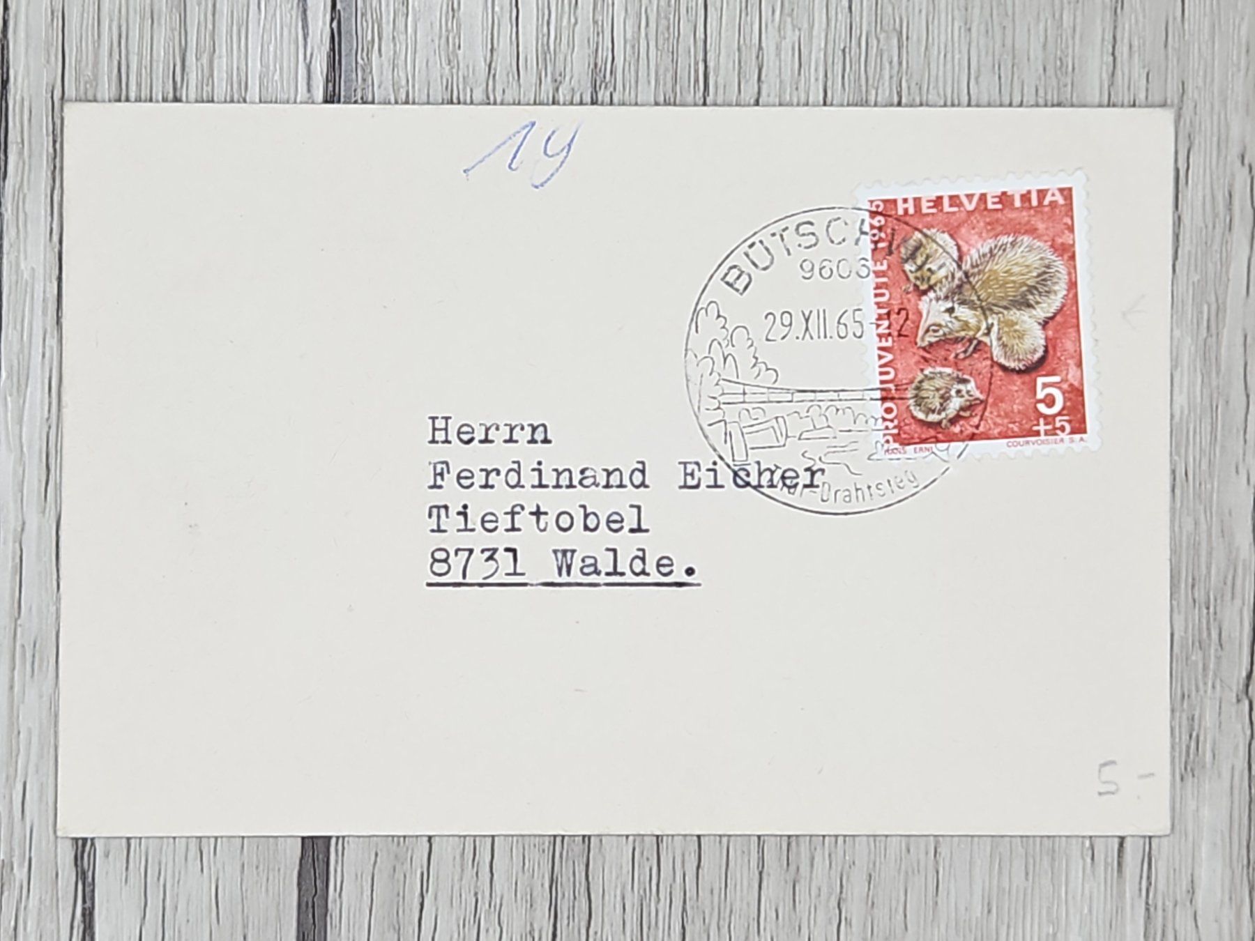 Tutti i francobolli: CL13 Enveloppe + Timbre Suisse 1965 – Usato da Cousset venduto da Patrick_Collections