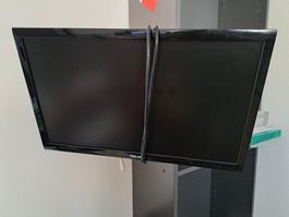 24" Monitor, Schwenkarm und alle Kabel
