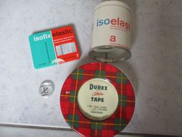 3 x Blechdose, Isoelast Isofic und Durex