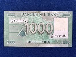 Libanon - 1000 Livres UNC