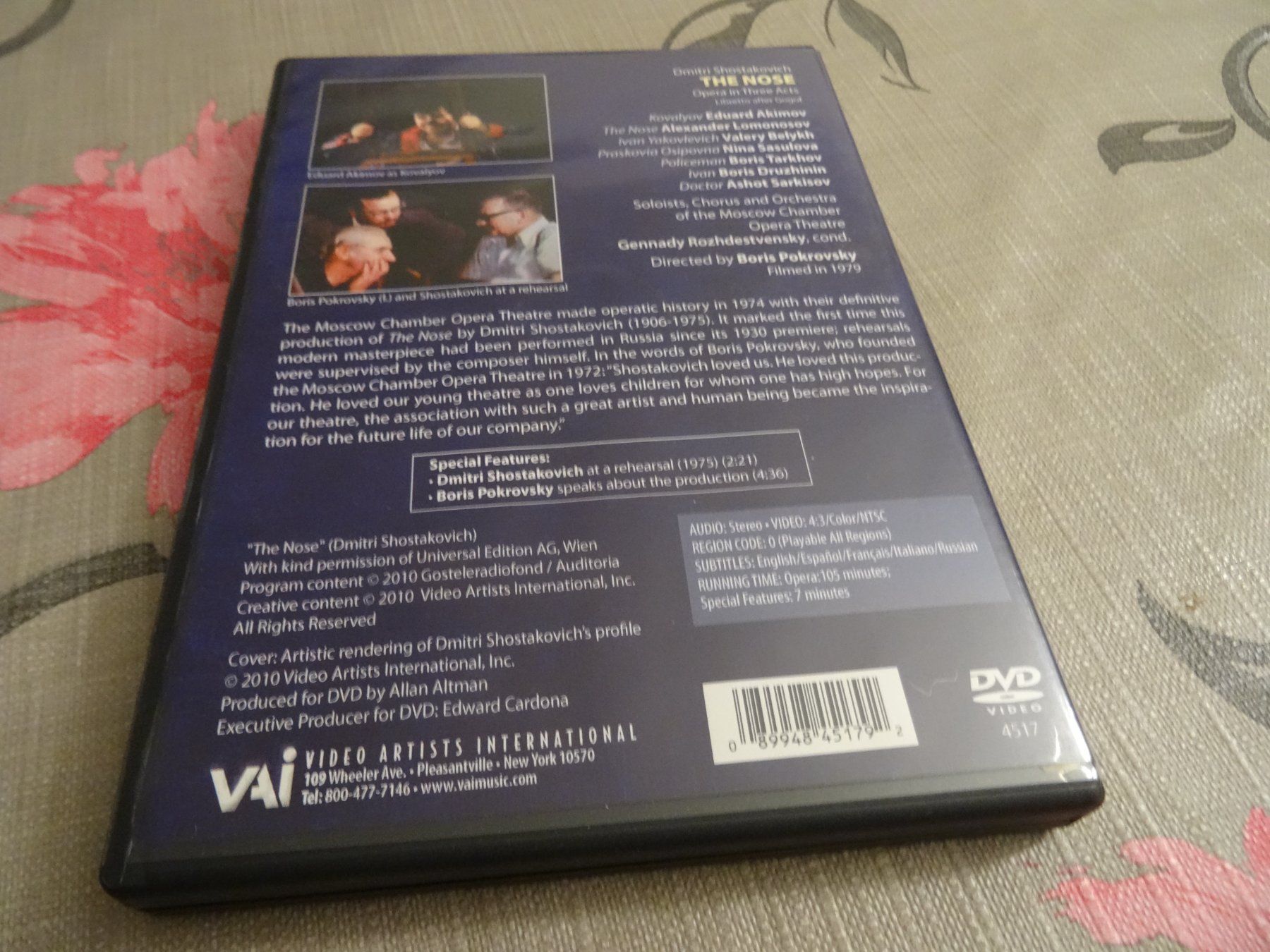 Tutti i DVDs: Dmitri Shostakovich - The  Nose Oper DVD – Usato da Olten venduto da Disc-Ausverkauf 2
