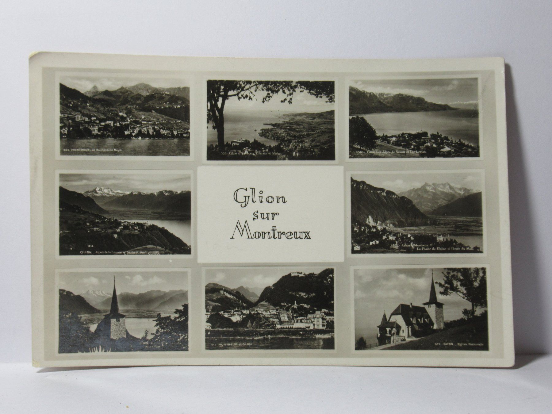 Cartoline postali: Glion sur Montreux , Kirche  1934 – Usato da Grenchen venduto da Bluemchen1900 1
