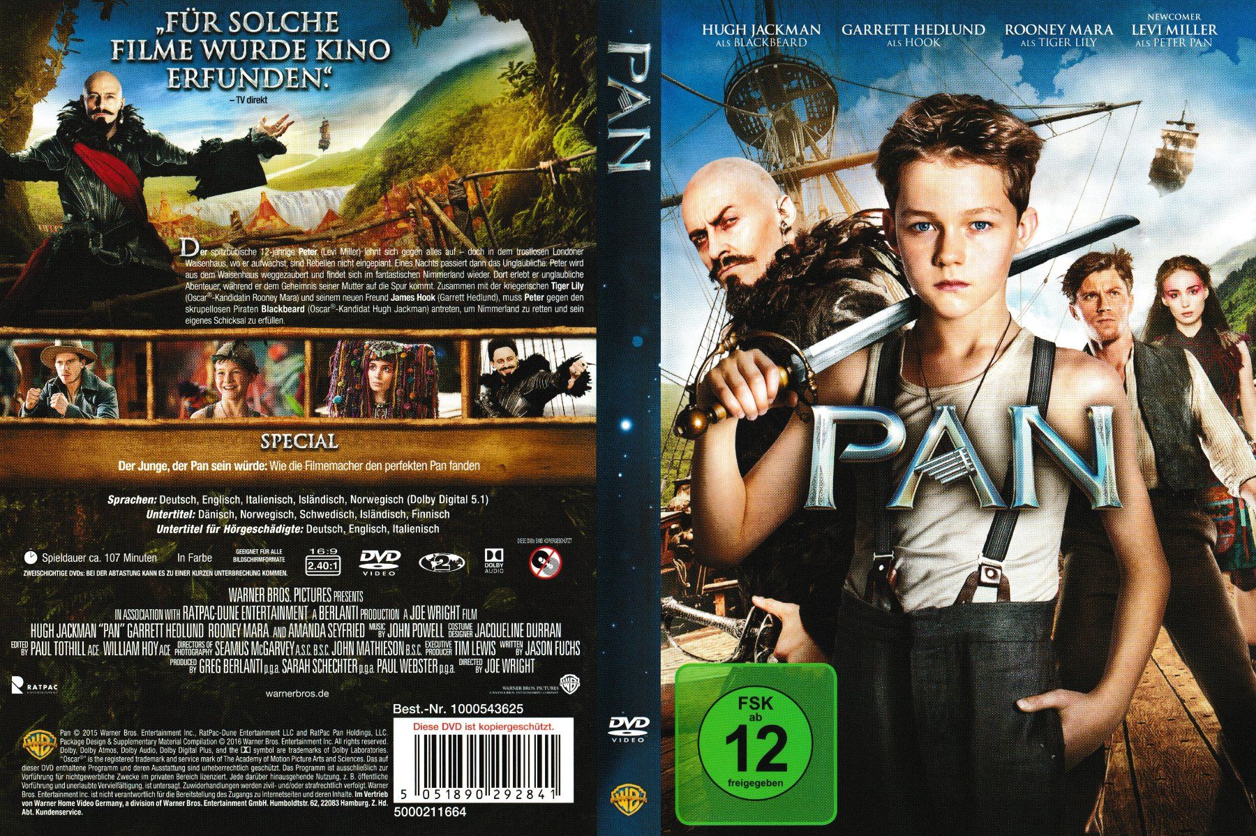 Tutti i DVDs: DVD - Pan – Usato da Langnau am Albis venduto da MediaRescuerKeLoX