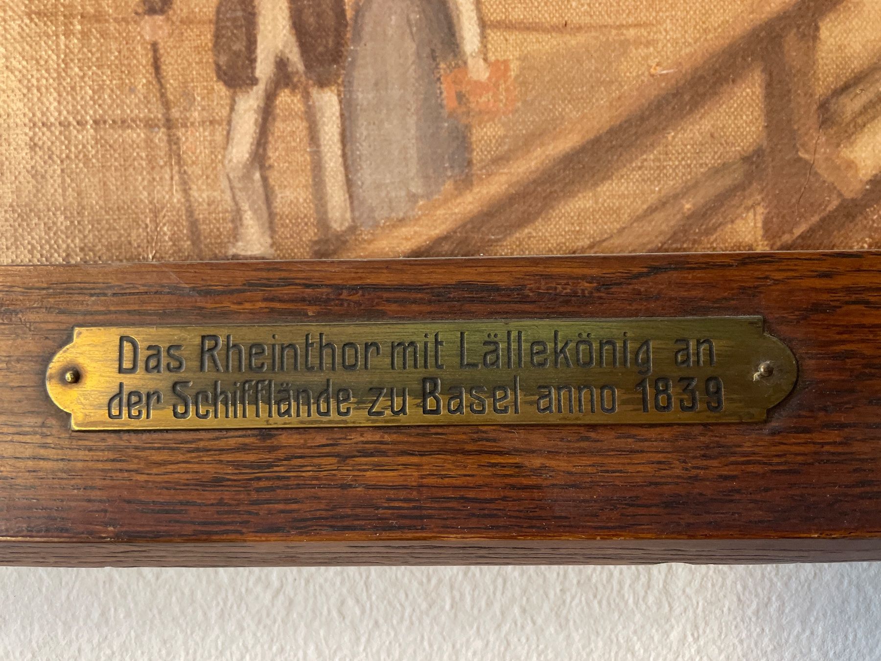 Dipinti: Grosses Ölgemälde Rheintor Basel 1839 – Usato da Hölstein venduto da kolumbus1964 2