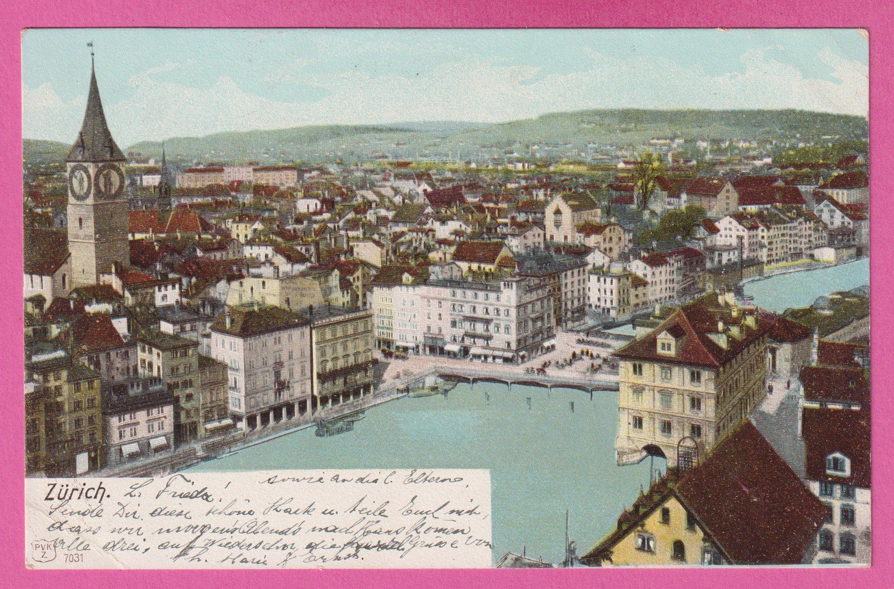 Cartoline postali: Zürich gel 1903 – Usato da Einsiedeln venduto da dillie