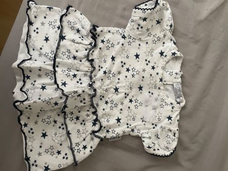 Vestitino bimba 56cm con stelle blu/grigie, occasion! ✨