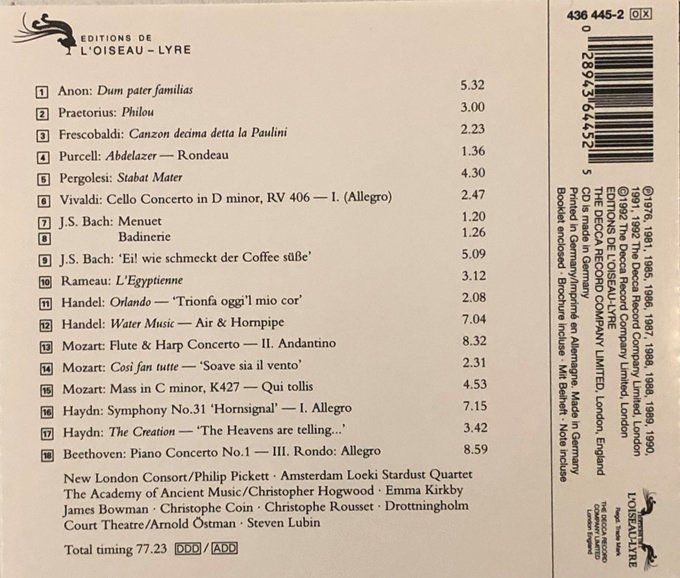 CD: Editions de l'oiseau - Lyre – Usato da Grüningen venduto da azulamarillo 1