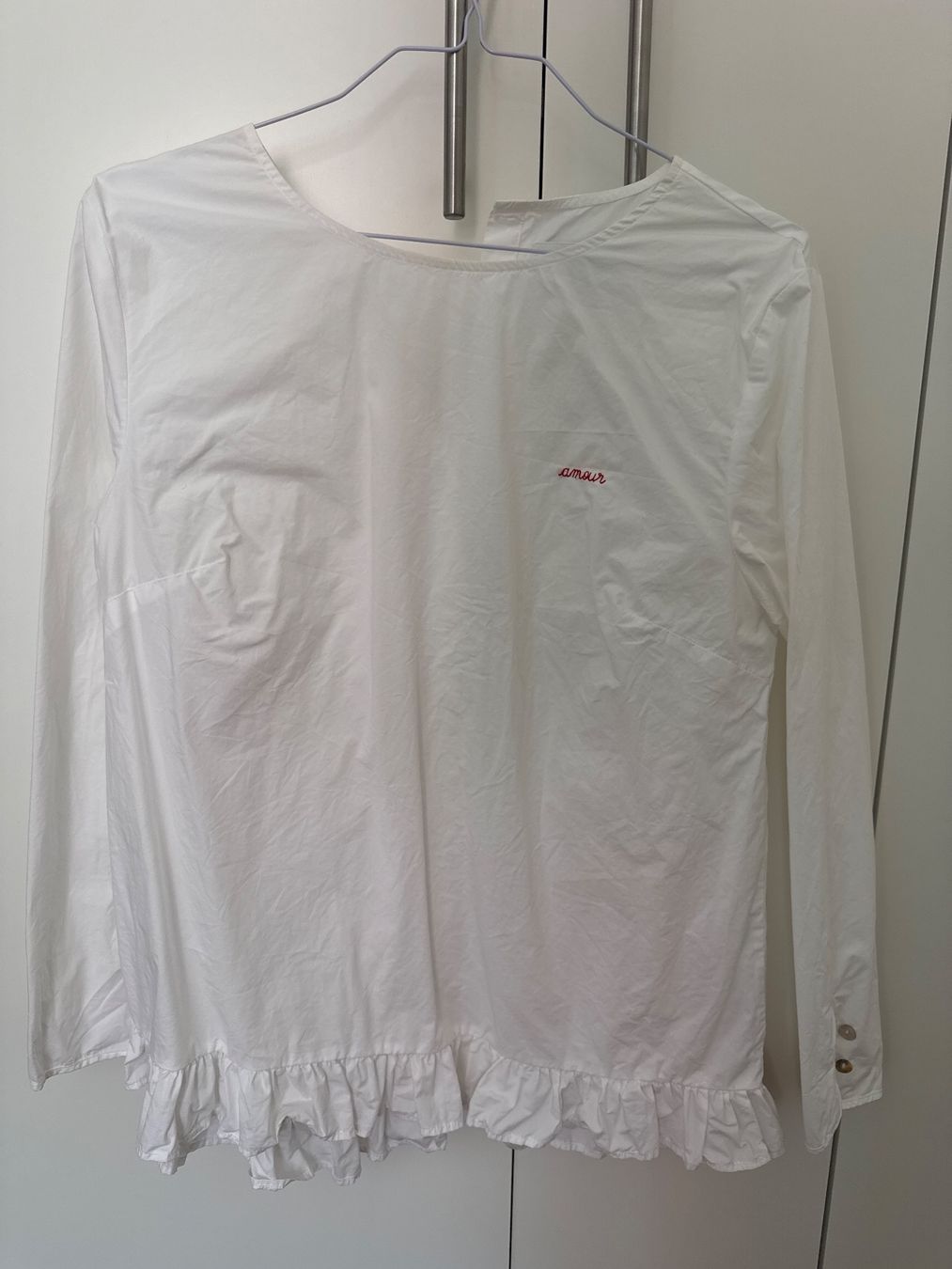 Camicette: Damen Maison Labiche Hemd in Weiss – Usato da Meilen venduto da Emma_321