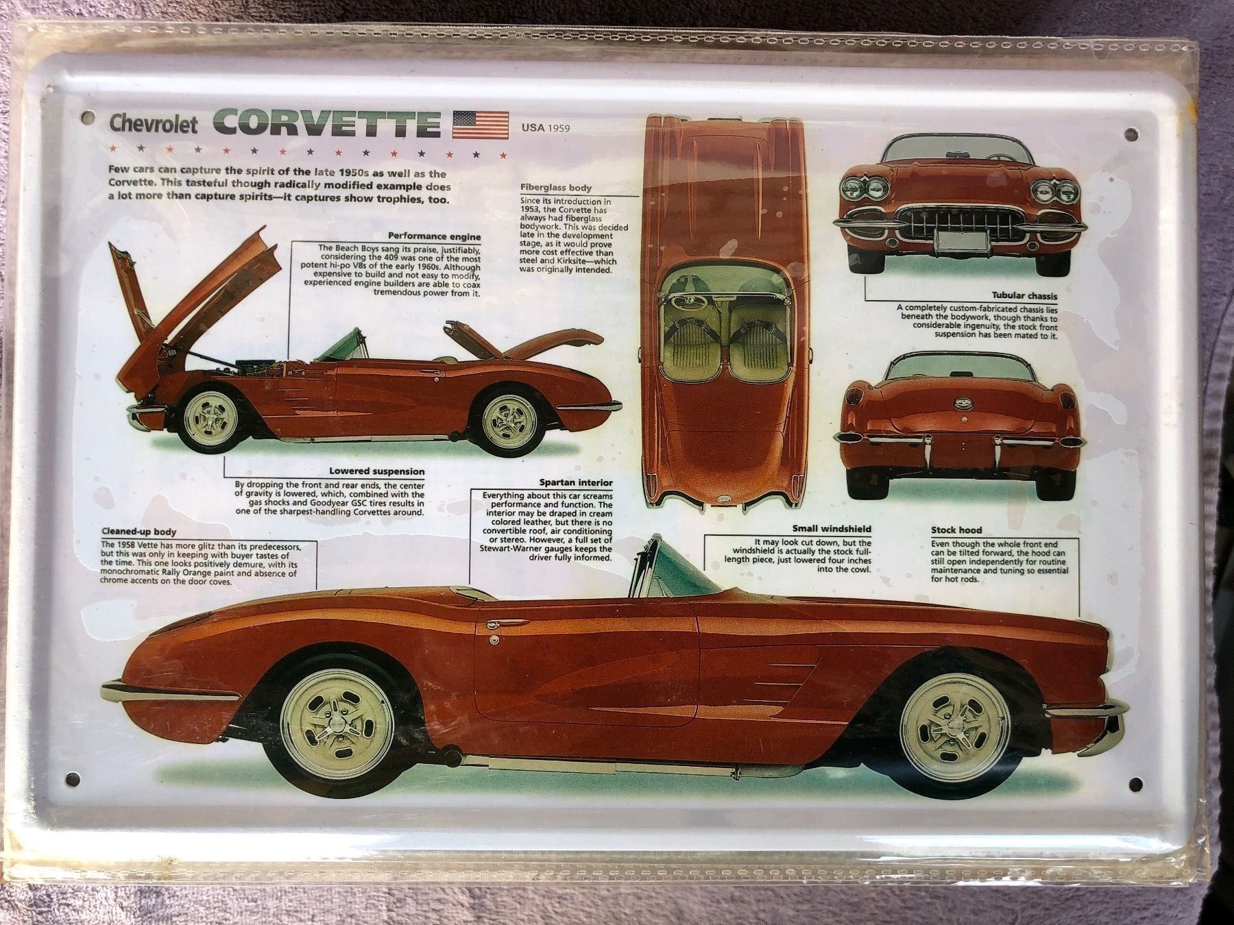Insegne: Chevrolet Corvette c1 gm Oldtimer v8 – Nuovo (secondo la descrizione) da Reinach AG venduto da rares75