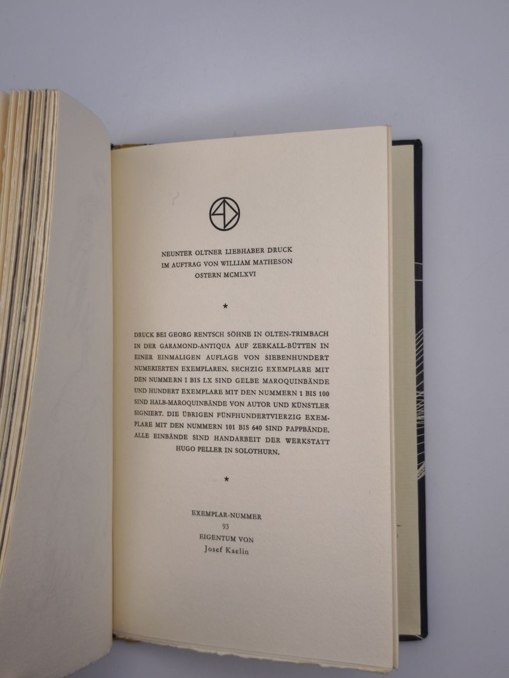 Libri: Peller, Hugo - Erni, Hans - Burckhardt, Carl. – Usato da Goldach venduto da Gaip 4
