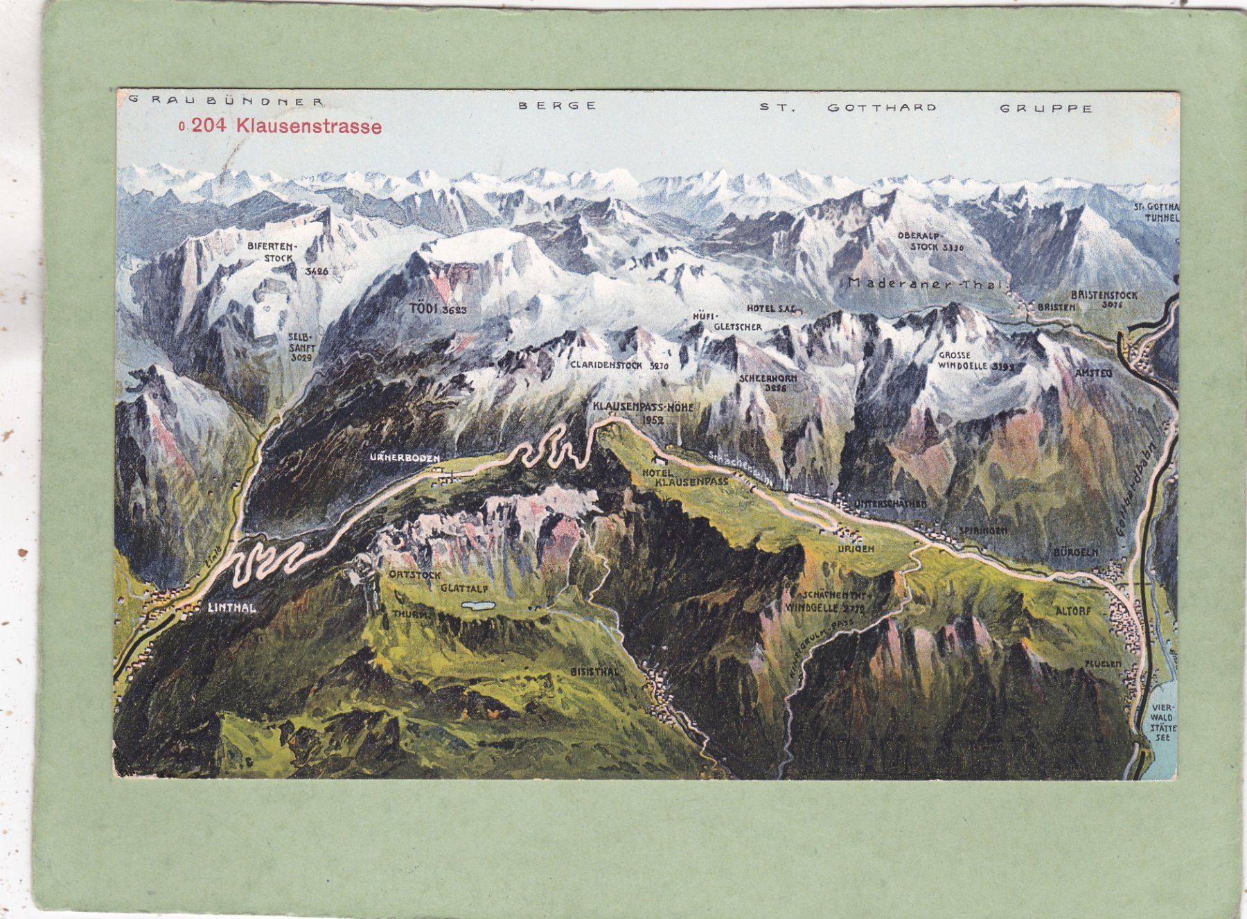 Cartoline postali: Klausenstrasse 1916 – Usato da Herisau venduto da Lisegrat2008