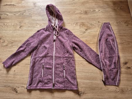 2 in 1 Umstands- und Tragejacke Strickfleece Gr. L 44/46