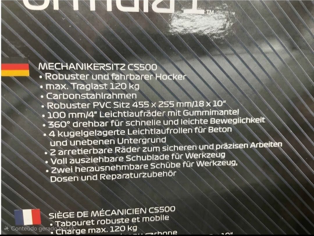Tutti gli attrezzi: Werkstatthocker New – Nuovo e nell'imballaggio originale da ZERNEZ venduto da joaofonseca 6