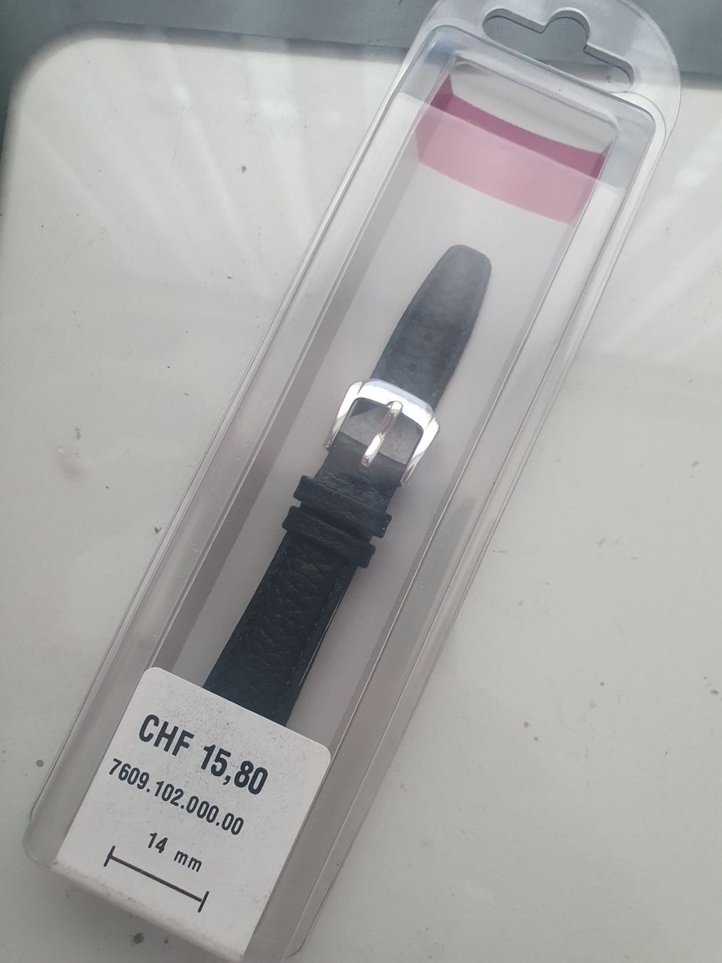 Armbänder & -reifen: Uhrenarmband Echtleder 14mm schwarz – Neu und originalverpackt aus Zürich von Alibaba1234