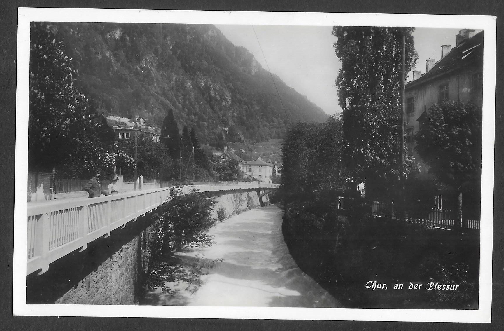 Cartoline postali: Chur Teilansicht an der Plessur – Usato da Olten venduto da clotaldi