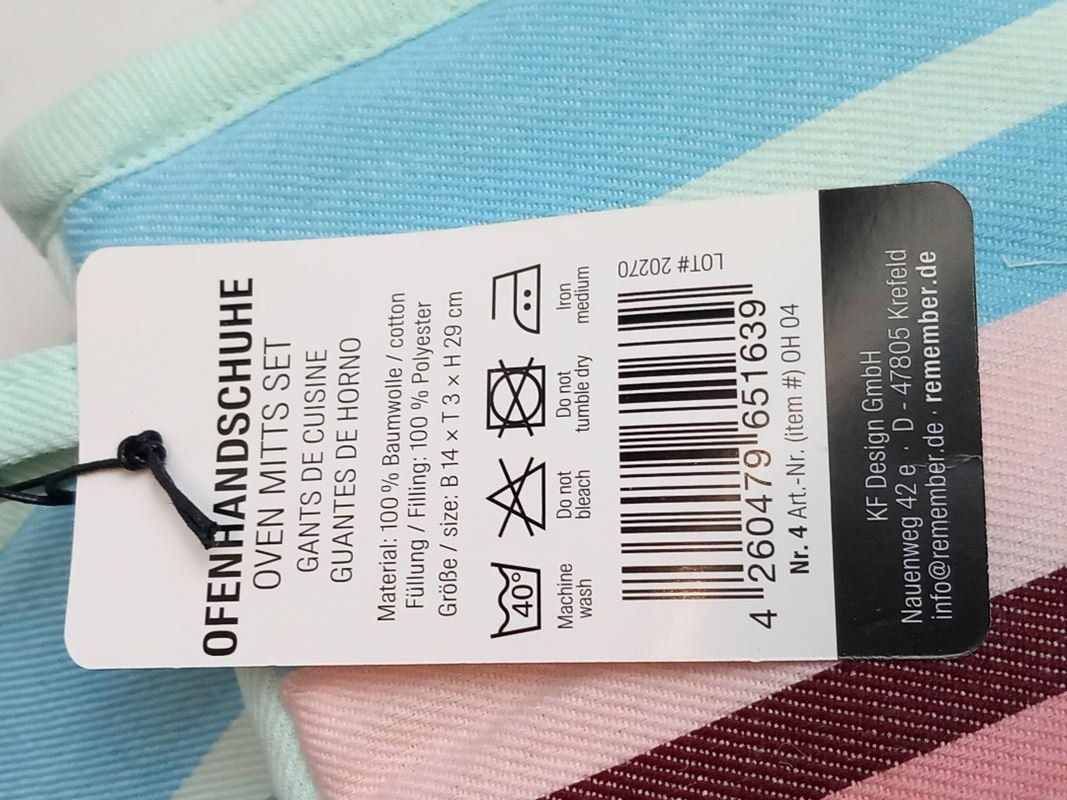 Gants & mitaines : REMEMBER®  Ofenhandschuhe – Neuf avec emballage d'origine à Hünenberg par Restwert_Zug 6
