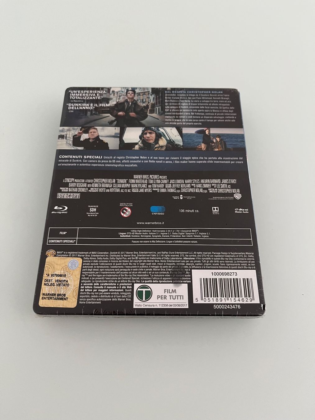 Tutti i DVDs: Dunkirk (Blu-Ray - Steelbook) – Nuovo e nell'imballaggio originale da Stabio venduto da rao_x6pt 1